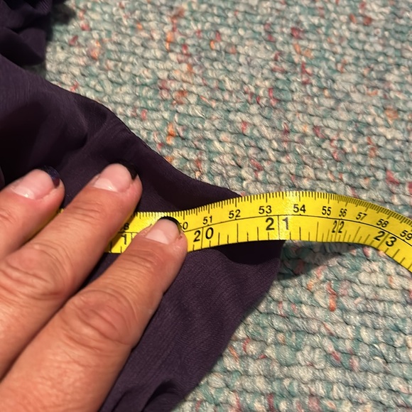 NWT Ladies size XXL Merona purple chiffon one-shoulder Dress - Picture 9 of 11